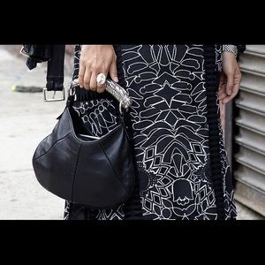 Yves Saint Laurent Silver Horn Handle Detail